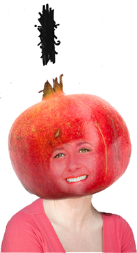 Dawna J. Wightman, as a Pomegranate, from her play "Life as a Pomegranate"