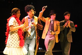 Raquel Duffy, Ins Choi, Mike Ross & Ken MacKenzie in Alligator Pie at Soulpepper