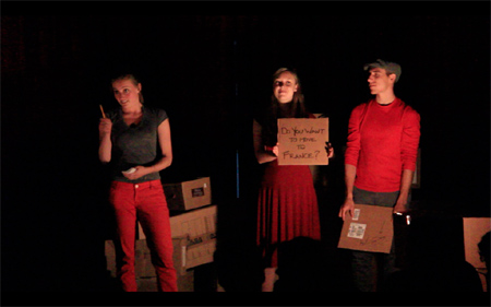 If One Night Actors:  Katherine Cullen, Evan Harkai, Chloe Sullivan