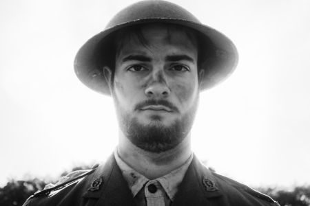 Andrew Petker as Captain Stanhope in The Empty Room's production of Journey’s End in Toronto. Photo by Patrick Lemieux