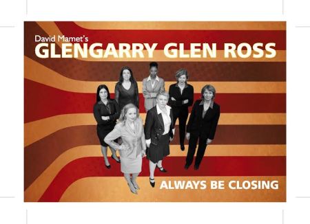 The cast of Glengarry Glen Ross, now onstage at Red Sandcastle Theatre in Toronto