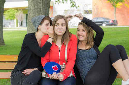Cut Throat: The Isolation of Ambition at the 2015 Toronto Fringe Festival. Photo of Kandi Prosser (Left), Andrea Hluscu (Centre), Meghan Jones (Right)