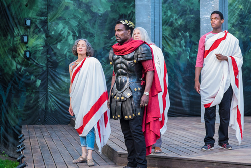 Photo from Canadian Stage's Julius Caesar as part of Shakespeare in High Park