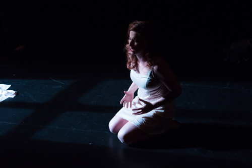 Photo of Christina Campsall as Lucretia. Photo by William Ford Photography