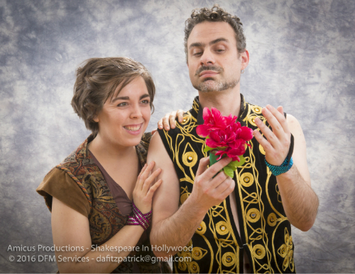 Photo of Kristine MacDonald and Chris Coluluzzi in Shakespeare in Hollywood by Dave Fitzpatric