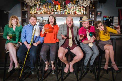 Photo of Marsha Mason, Ned Petrie, Sarah Thorpe, Tim Walker, Kevin MacPherson, and Elizabeth Anacleto