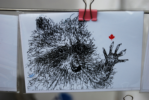 photo of raccooon art print