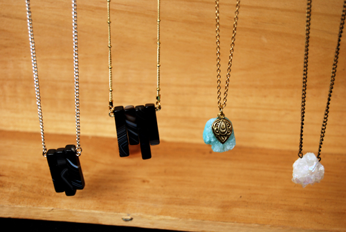 photo of necklaces