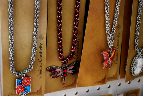 photo of necklaces