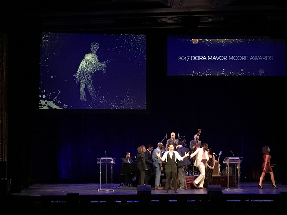 Photo of Raoul Bhaneja hosting the 2017 Dora Mavor Moore Awards