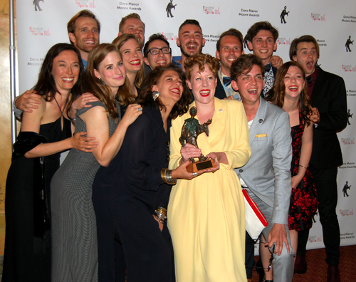 Photo of cast and crew of Bad Hats Theatre's production of Peter Pan