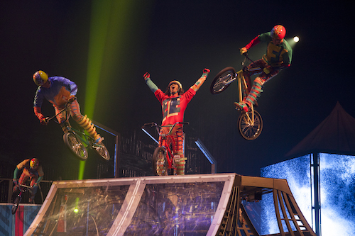 The cast of Cirque du Soleil's VOLTA