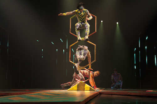 The cast of Cirque du Soleil's VOLTA