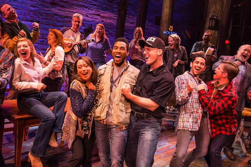 Photo of the cast of Come From Away in Toronto by Matthew Murphy