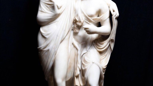 Photo of greek statue from A Perfect Romance.