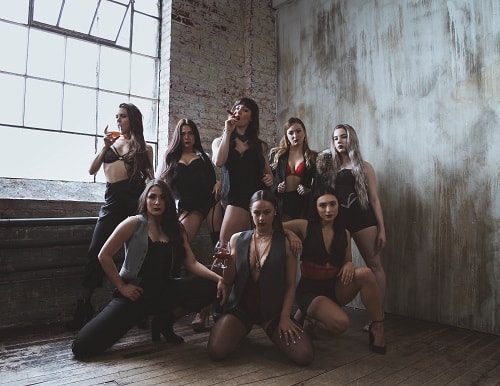 Picture of Mackenzie Carlson, Sydney Levitt, Dominique Tersigni, Zsakira Del Col, Emily Nodwell, Marisa Ricci, Brianna Salmon, Eleanor van Veen in La Femme Kabarett
