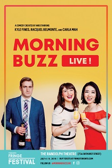 Picture of Kyle Fines, Racquel Belmonte, and Carla Mah in Morning Buzz Live!