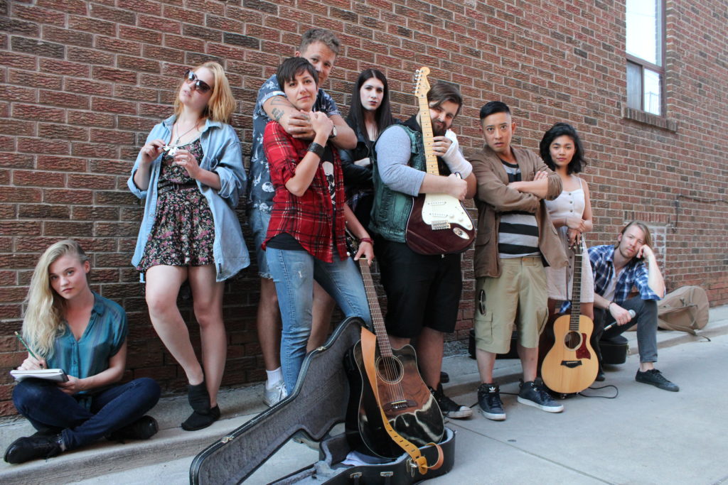 Photo of Natalia Bushnik, Raechel Fisher, Anna Douglas, Taylor Whittaker, Amanda Silcoff, Cody Crain, Olaf Sham, Belinda Corpuz, Kris Hagen at the 2018 Toronto Fringe Festival