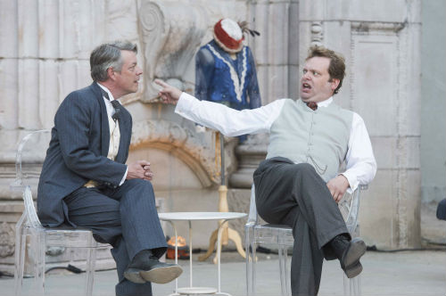 Photo of David John Phillips and Shane Carty in Pygmalion