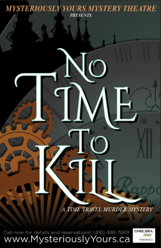 Clockwork background with the words No Time To Kill on it.