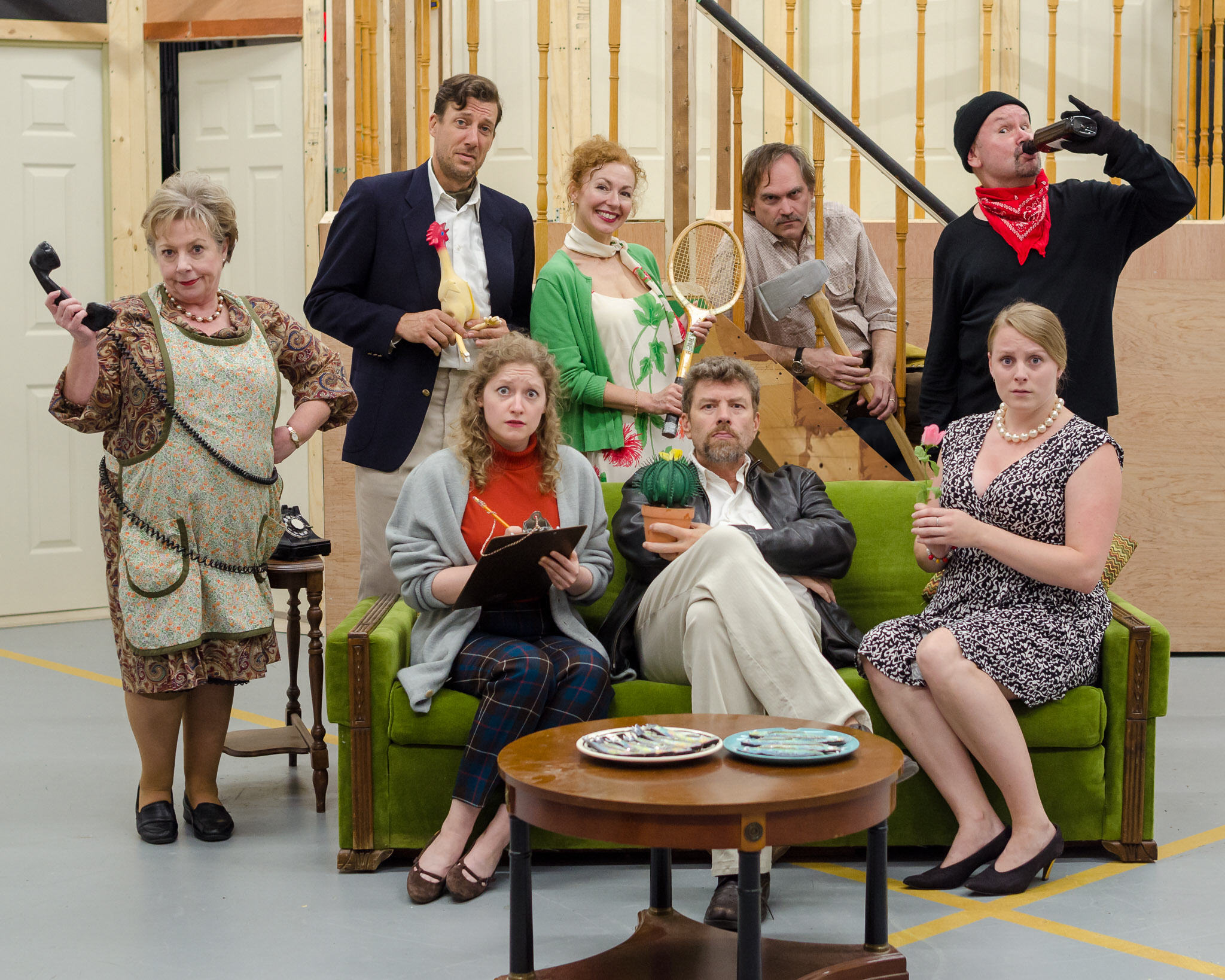 photo of Noises Off cast