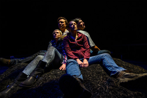 Photo of Louise Lambert, Jesse Gervais, Kaitlyn Riordan, and Sheldon Elter in After the Fire
