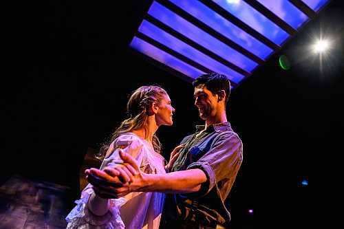 Kate Ross and Fraser Elsdon Dancing in Mary's Wedding at Streetcar Crowsnest Feb 2019