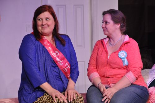 Photo of Esther Thibault and Andrea Lyons sitting down