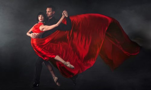 Photo of Erin Scott-Kafadar and Alexander Richardson from "Into the Tango"