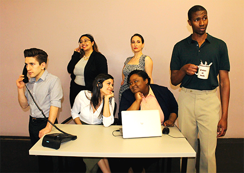 Felix Beauchamp, Tatyana Mitchell, Rabiya Mansoor, Andrea Irwin, Natasha Ramondino, and Francis Masaba in Above and Beyond