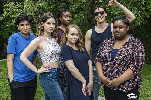 Picture of Rami Khan, Alyssa Pothier, Natalie Morgan, Terri Pimblett, Aris Tyros, and Tatyanna Mitchel in Deep End