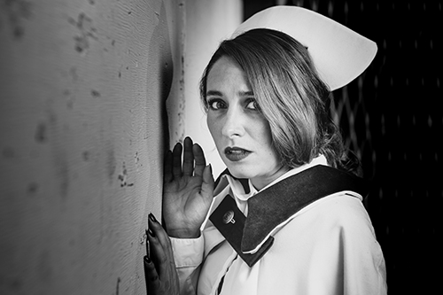Photo of Elisa Benzer as Eusha in the 2019 Toronto Fringe Festival