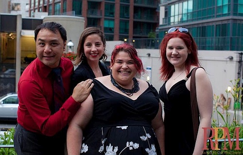 photo of Wayne Leung, Carly Maga, Megan Mooney and Kelly Cameron at the Dora Awards in 2011 by Rachel McCaig