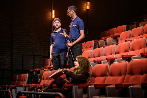 Photo of Colin Doyle, Durae McFarlane and Amy Keating in The Flick by Dahlia Katz