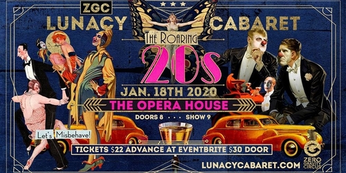 poster for lunacy cabaret